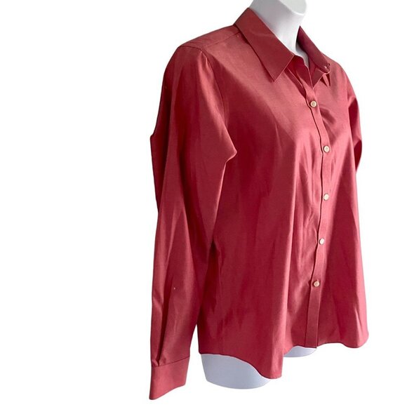 Liz Claiborne No Iron Button Down Long Sleeve Shirt Women's 16 New with Tags - Picture 3 of 9